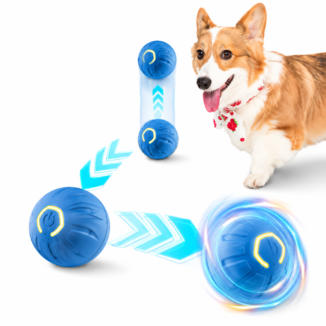 Interactive Self-Moving Dog Ball