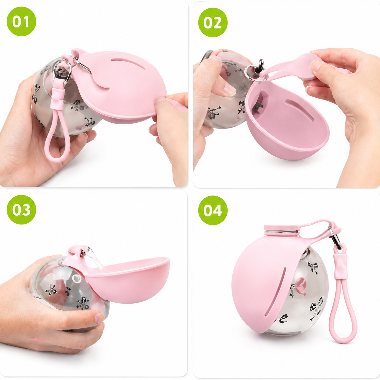 Portable 2-in-1 Dog Water Bottle