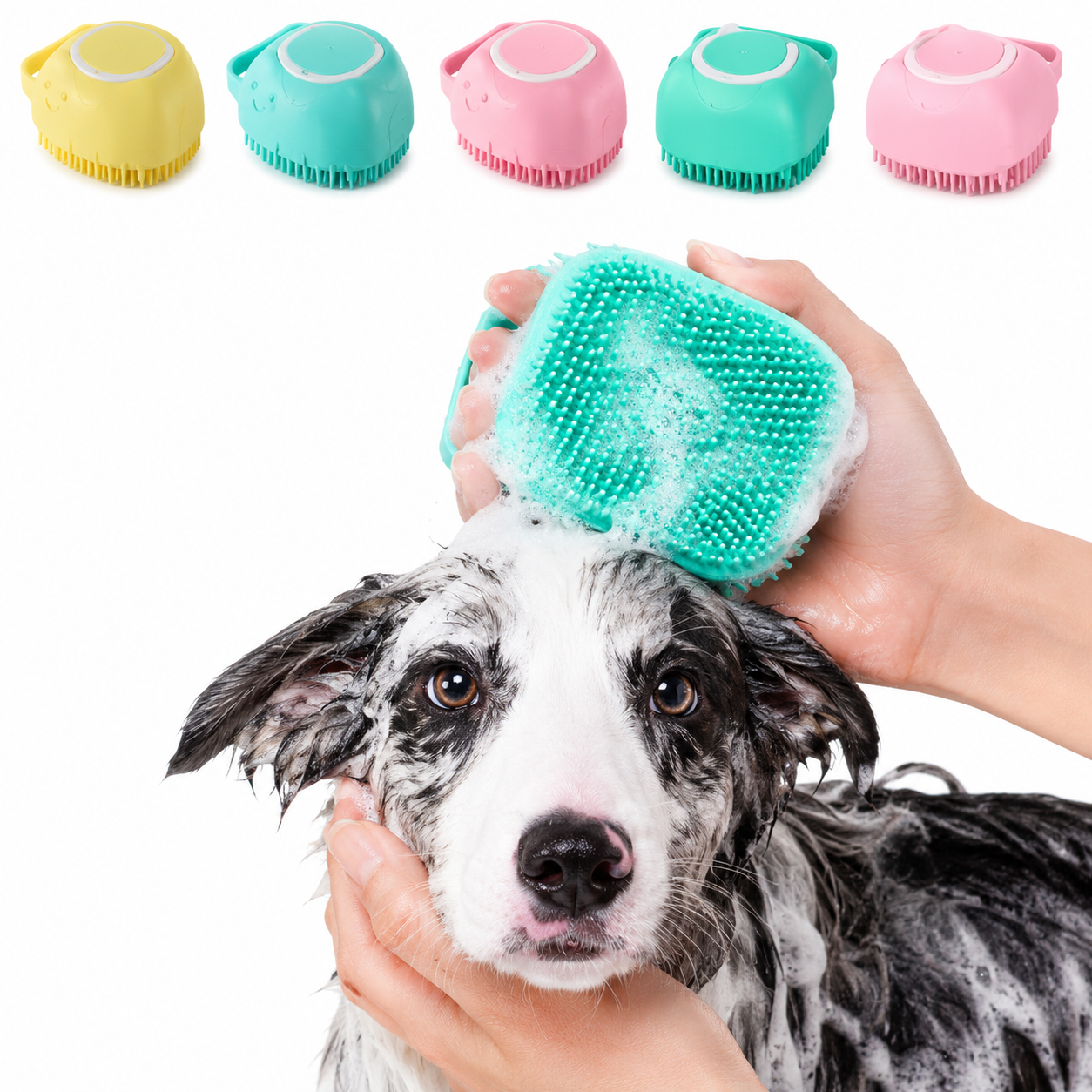 Soft Silicone Pet Bath Massage Glove