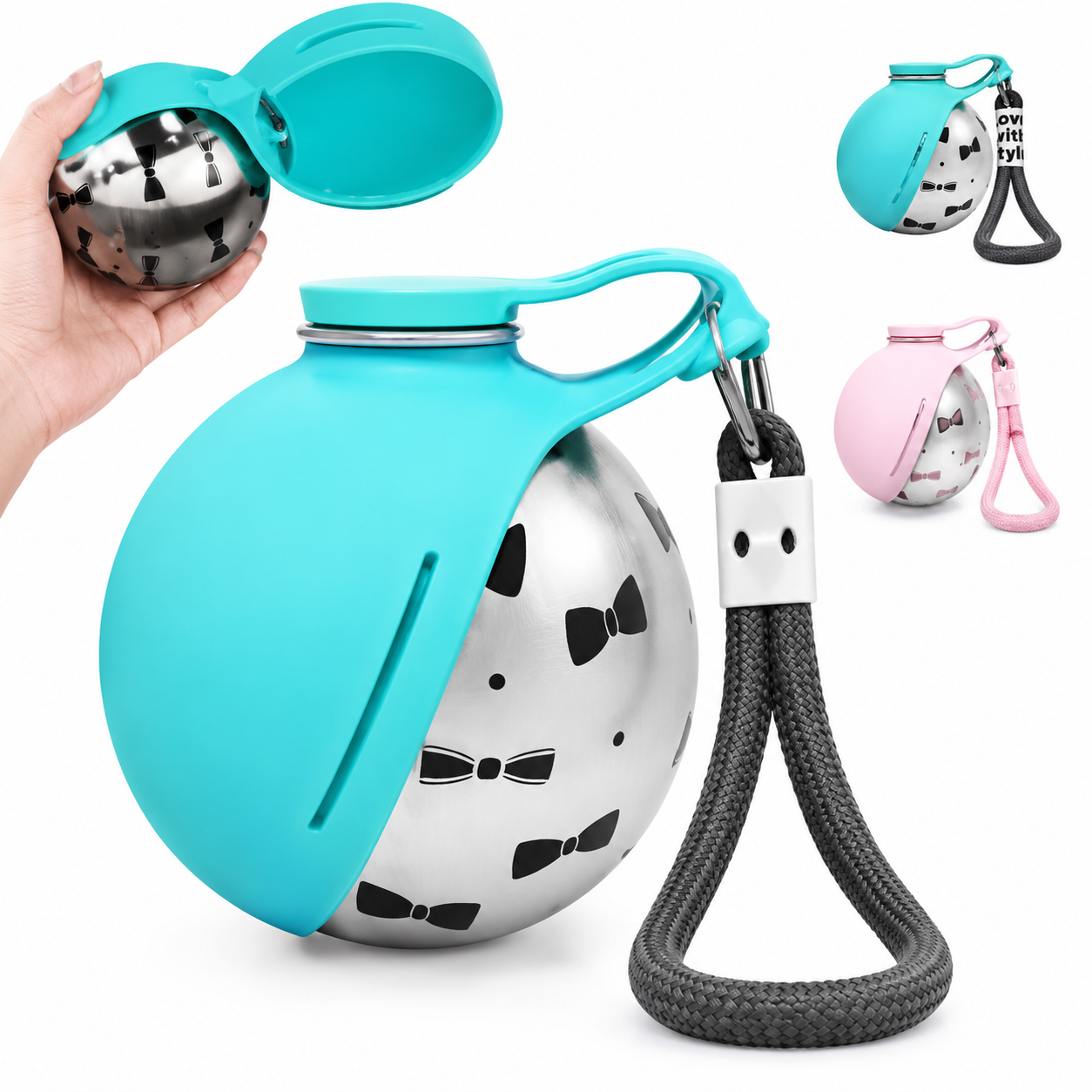 Portable 2-in-1 Dog Water Bottle